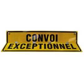 Plaque de signalisation pour CONVOI EXCEPTIONNEL simple face pliable